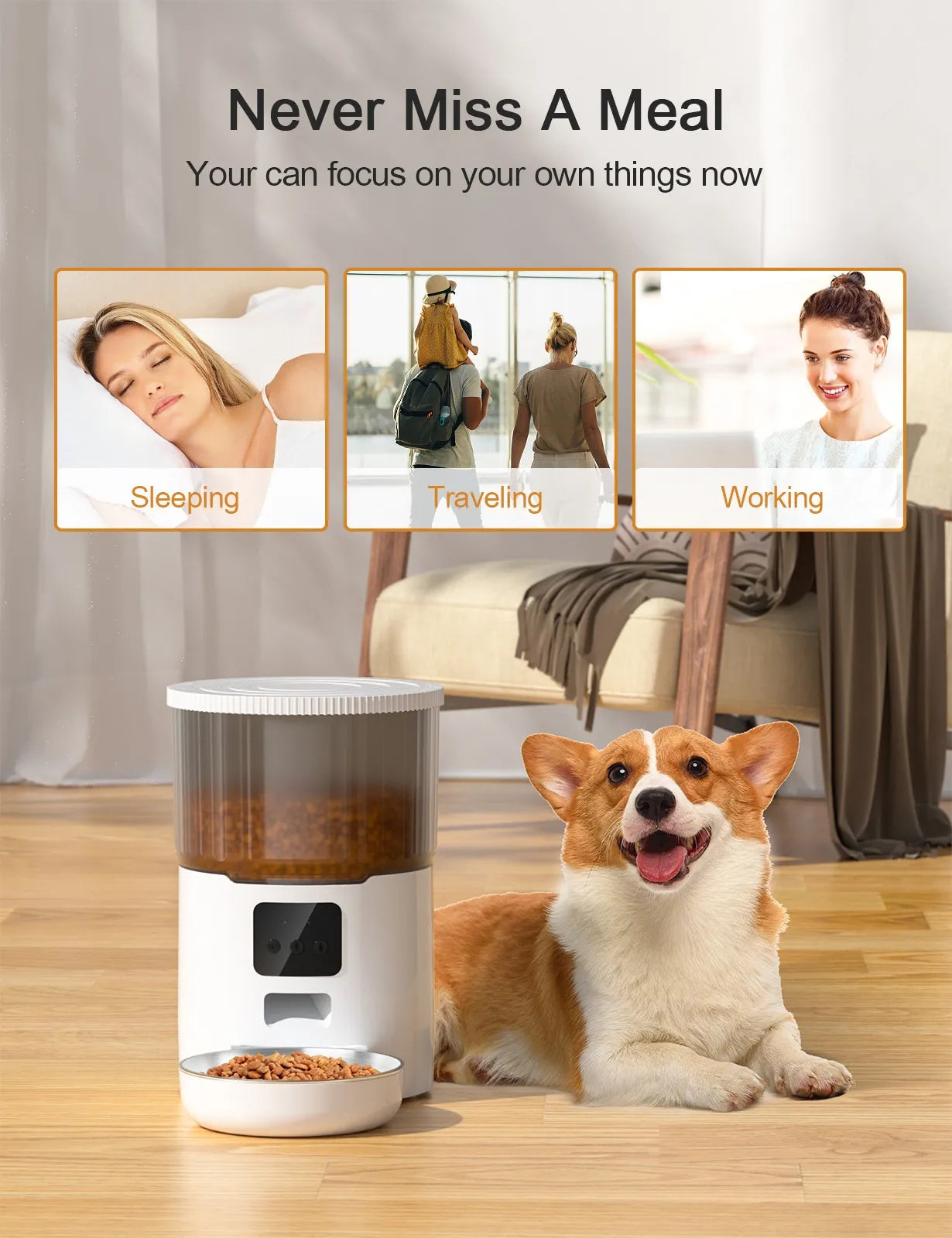 COMEDERO AUTOMATICO PARA PERROS Y GATOS